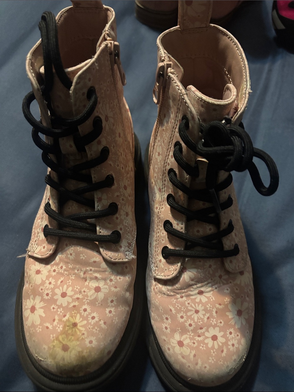🌈4/$25🌈 Target Pink Floral Kids Lace-Up Boots